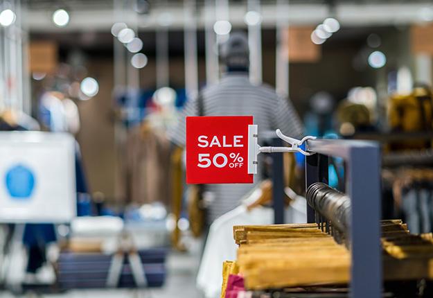 Retail store sale sign