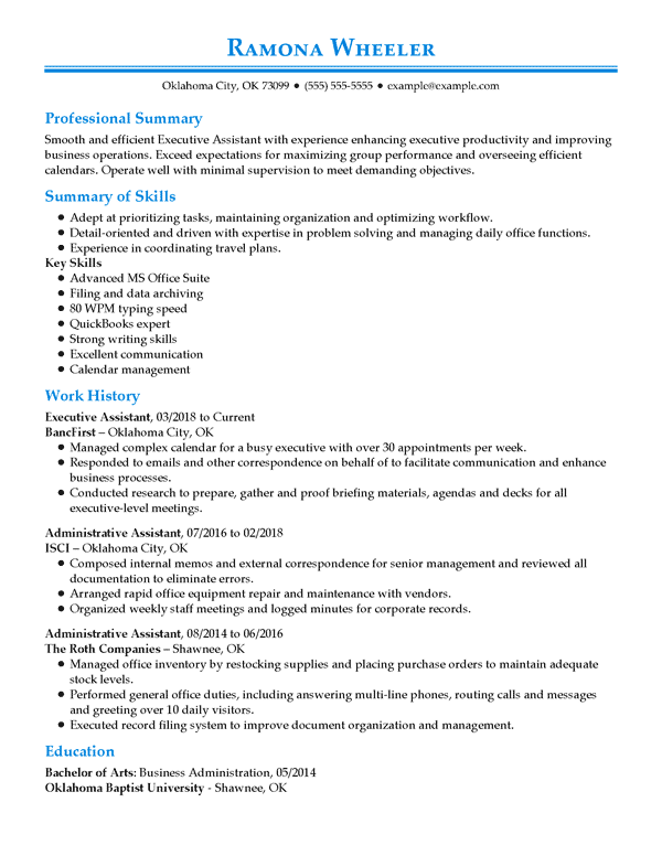 functional hybrid resume