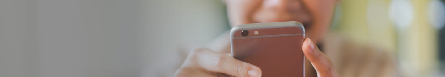 Woman looking at her cellphone