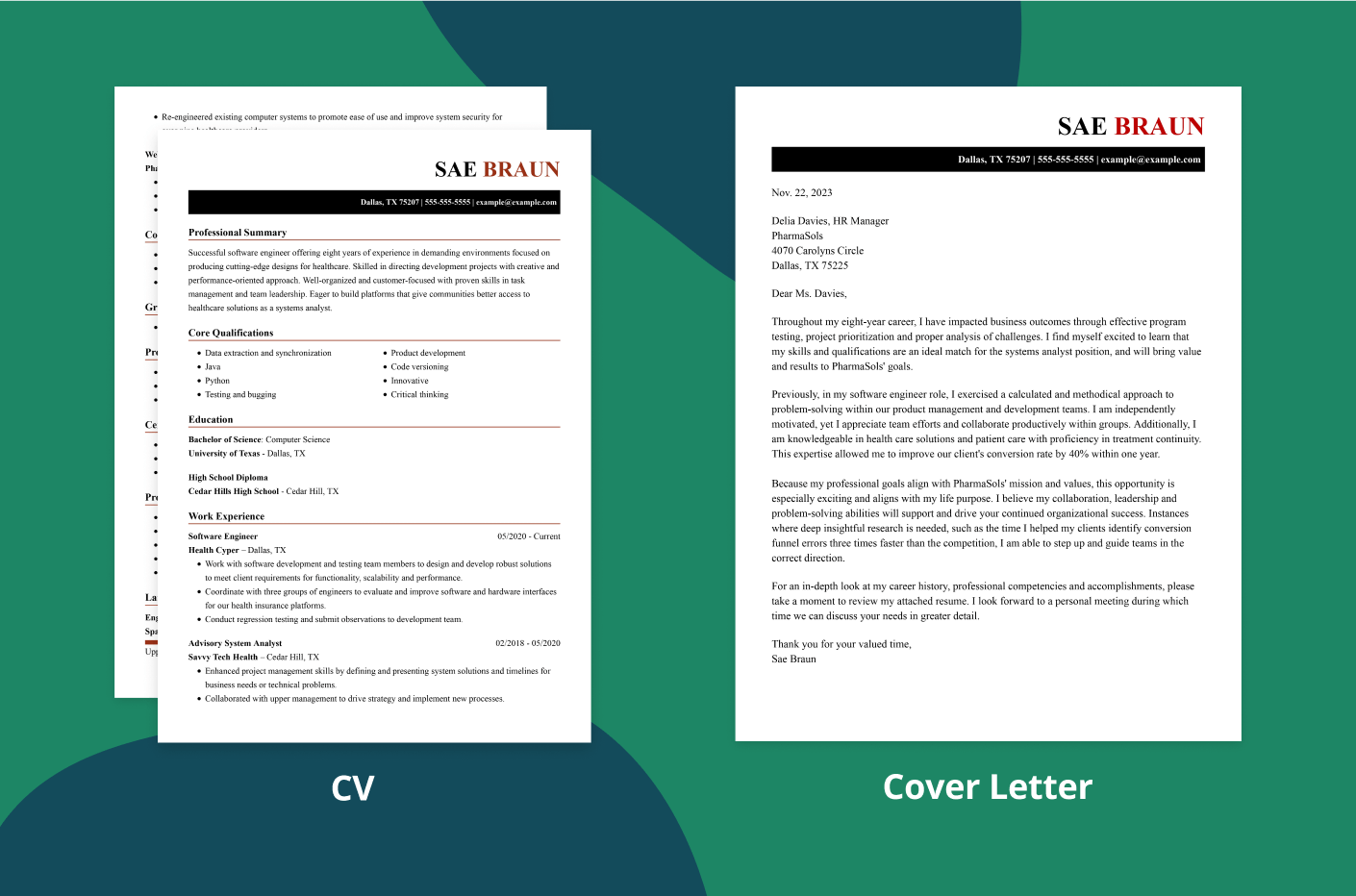 Chronological Resume Sections