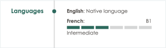 languages in which you have fluency