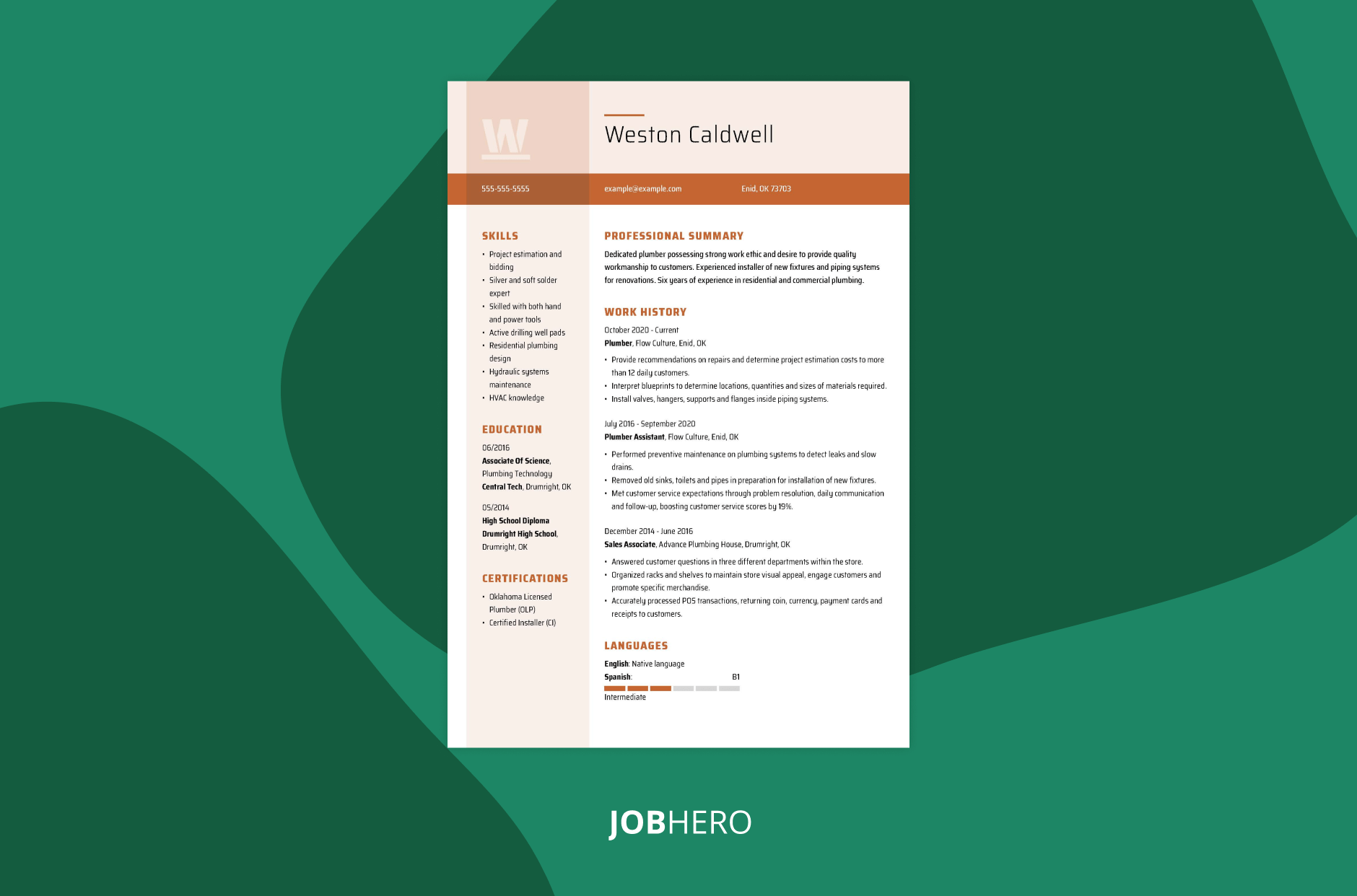 cv  resume template