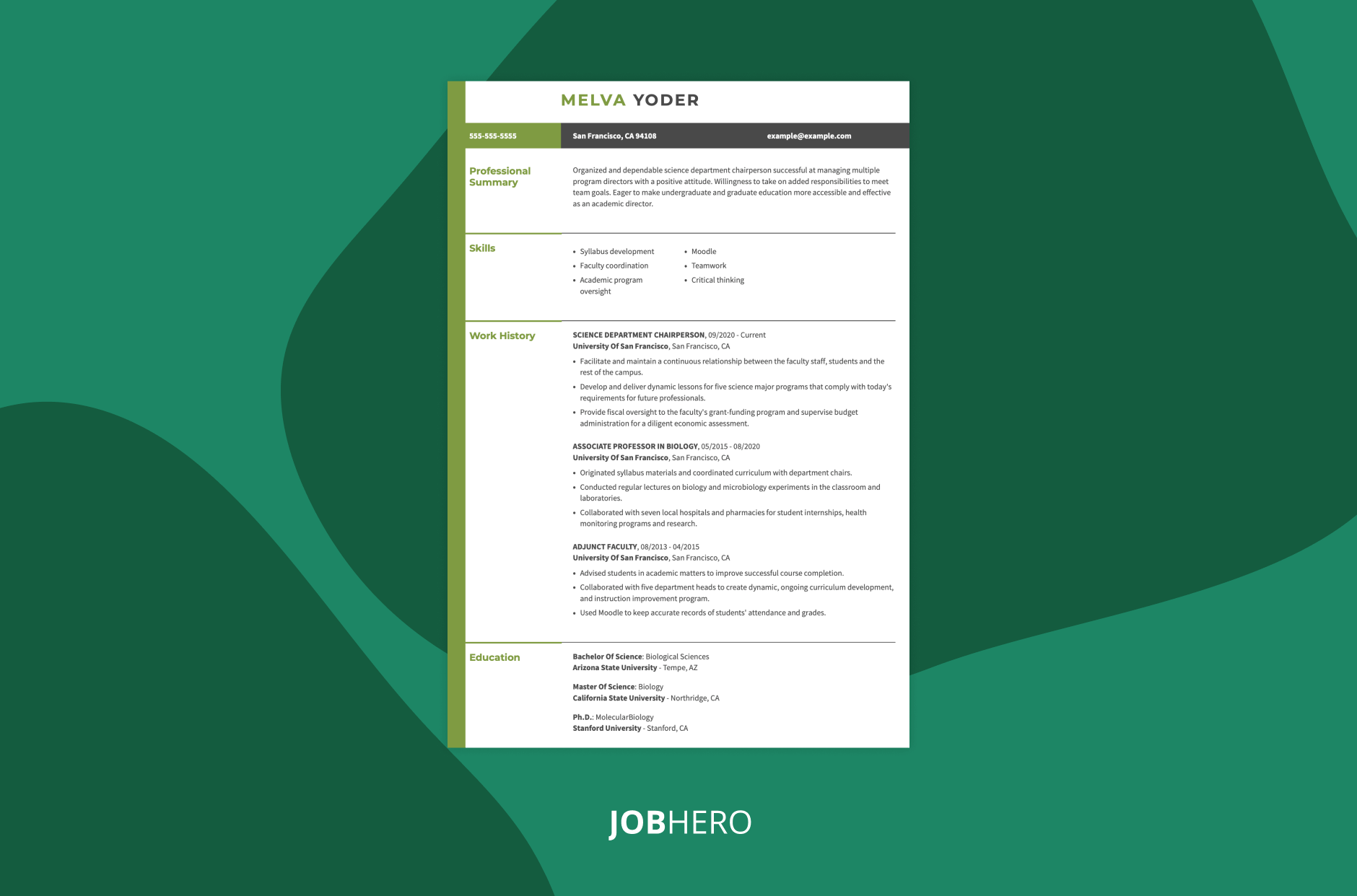   resume template