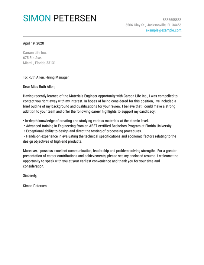 Format For A Covering Letter from www.jobhero.com