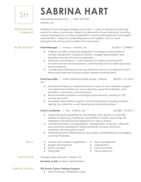 Complete Guide To Chronological Resume Format
