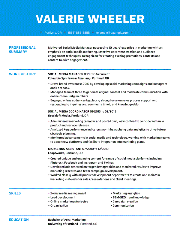 Chronological Resume