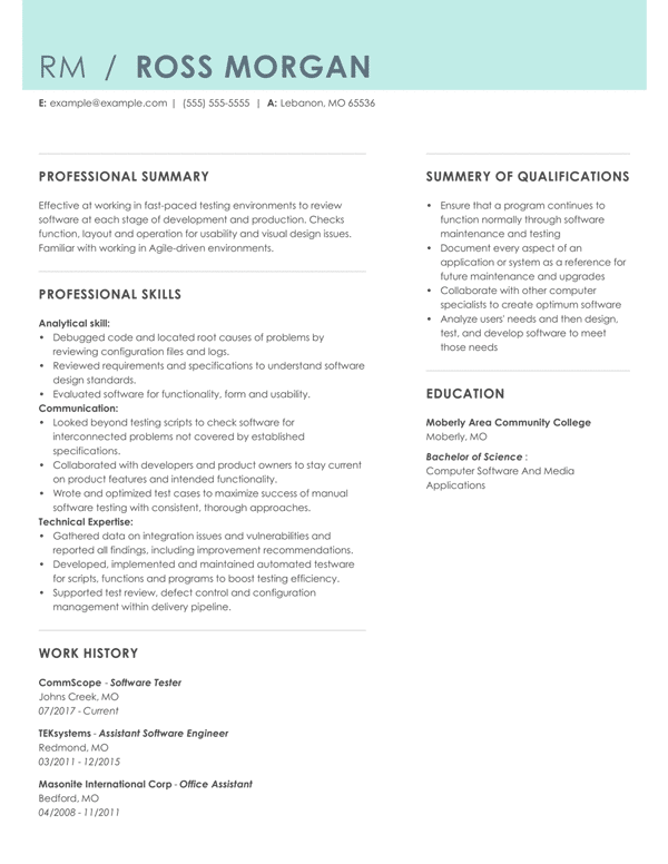 functional resume builder