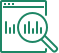 Man looking at statistic graphs on a computer screen